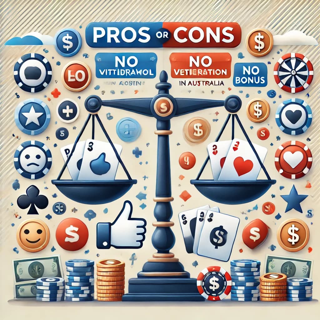 Pros and Cons of Instant Withdrawal Casino with No Verification and No Deposit Bonus in Australia